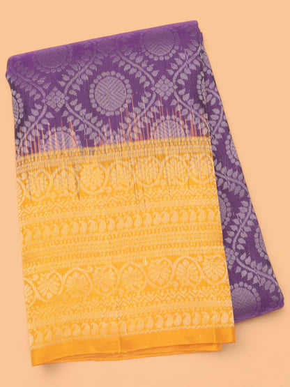 Coimbatore Silk Brocade Purple Saree