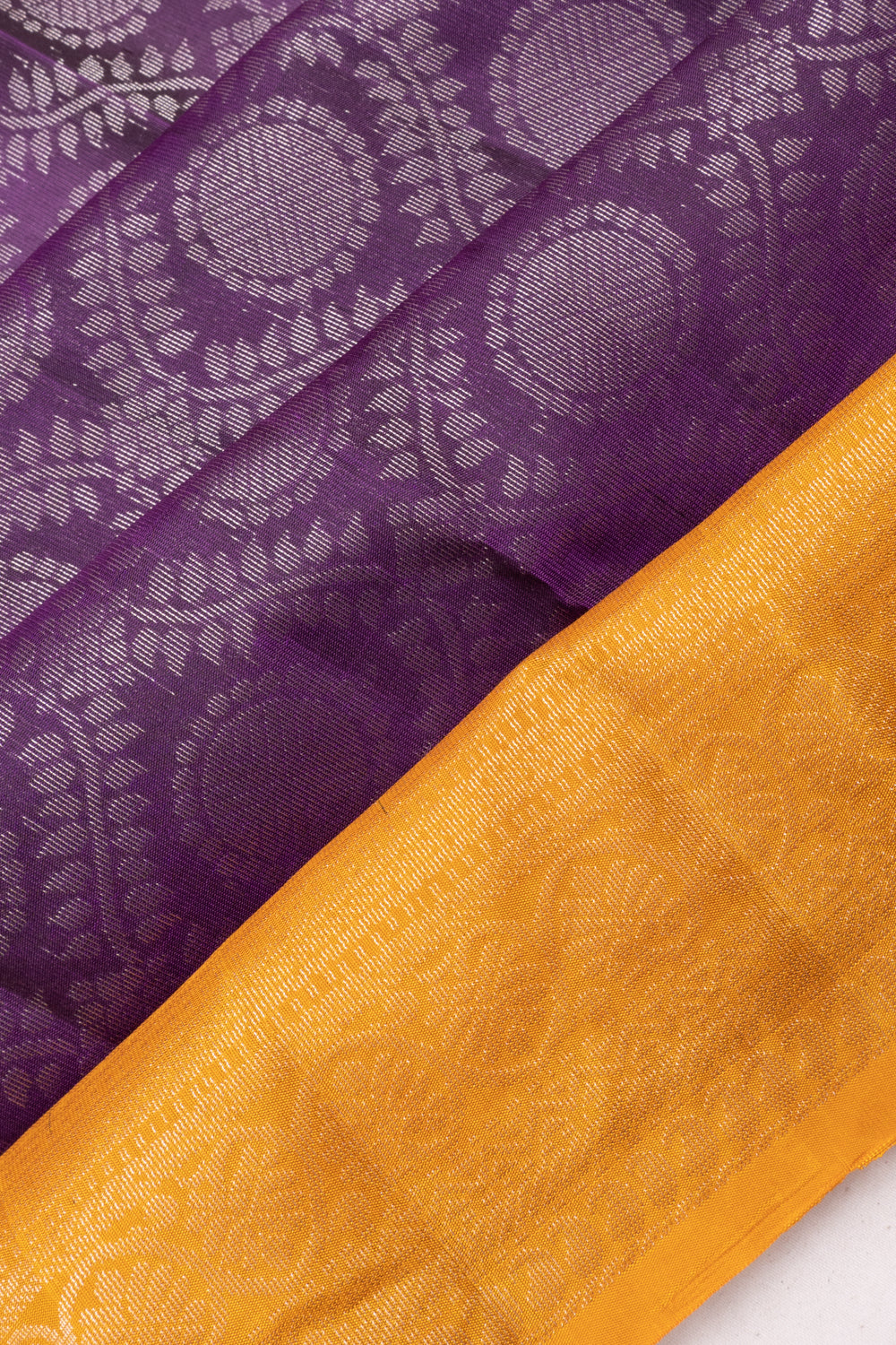 Coimbatore Silk Brocade Purple Saree