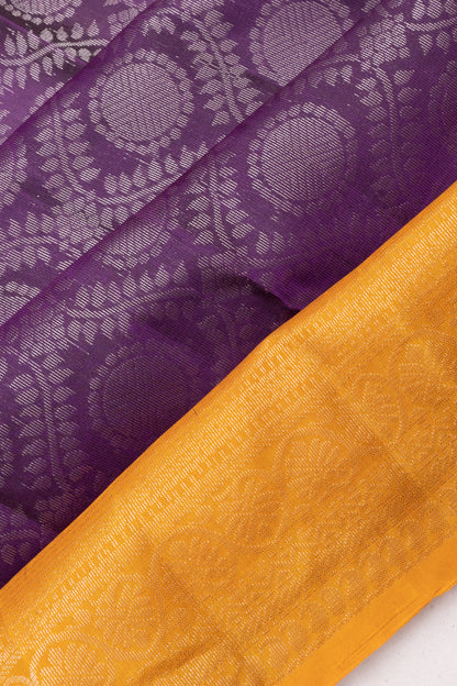 Coimbatore Silk Brocade Purple Saree