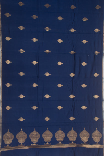 Banarasi Katan Silk Butta Blue Saree
