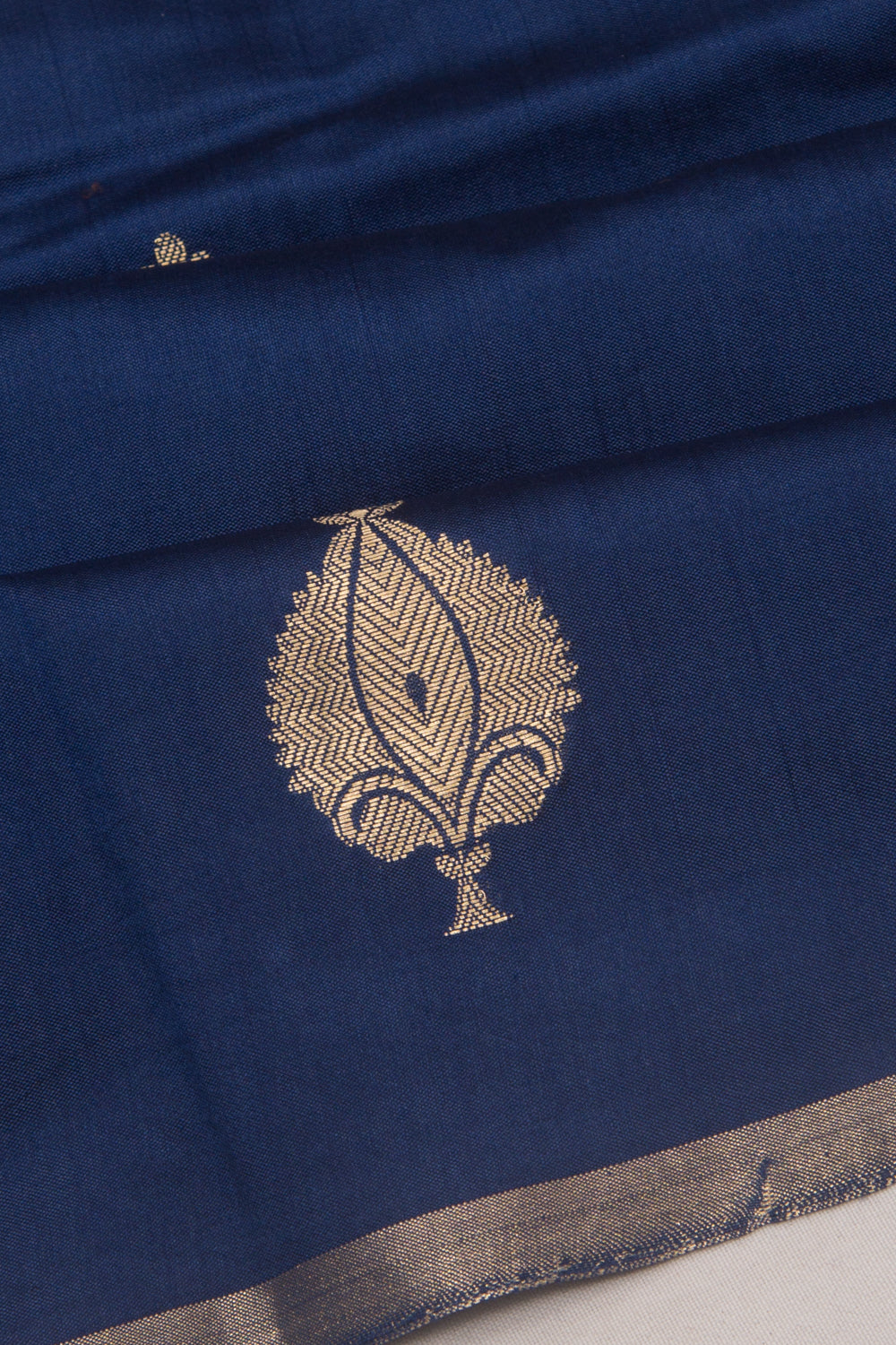 Banarasi Katan Silk Butta Blue Saree