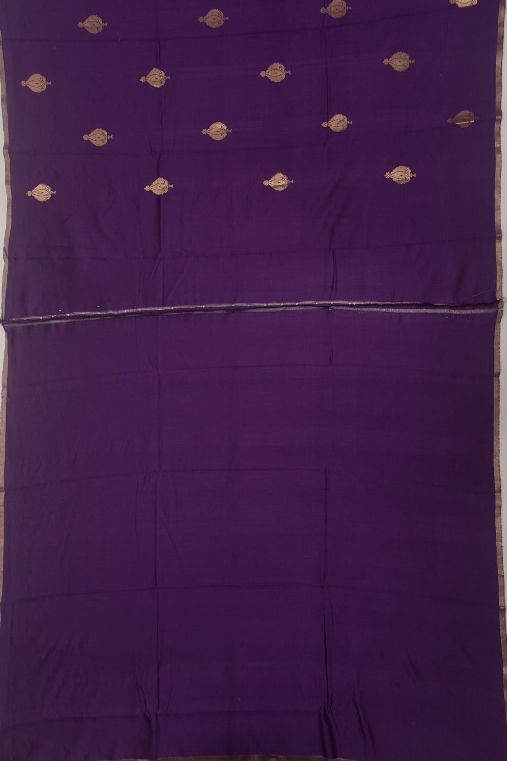 Banarasi Katan Silk Butta purple Saree