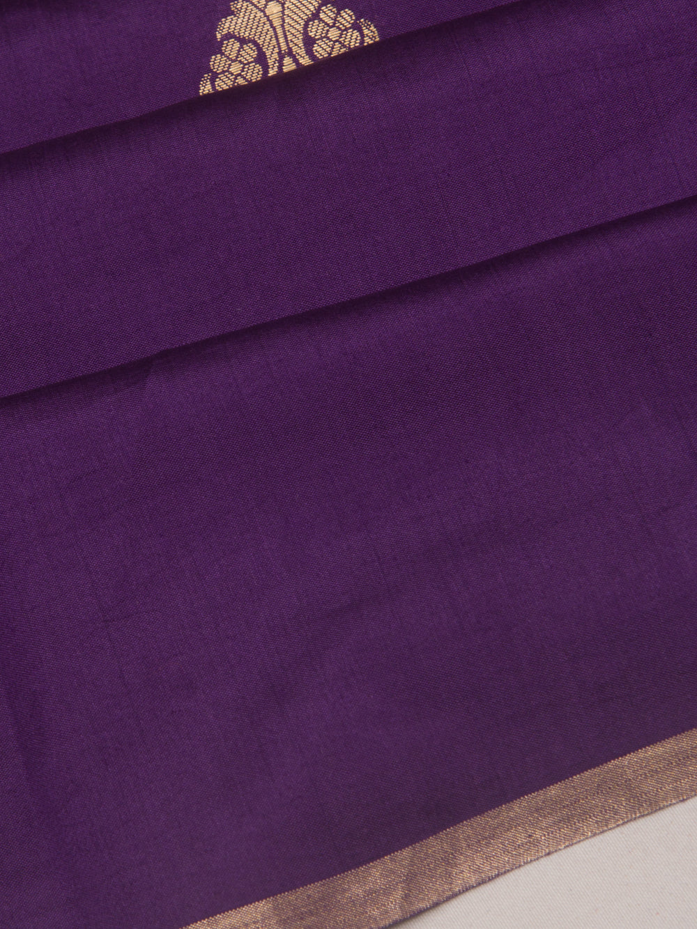 Banarasi Katan Silk Butta purple Saree