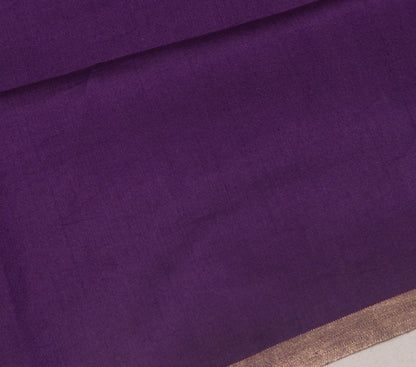 Banarasi Katan Silk Butta purple Saree
