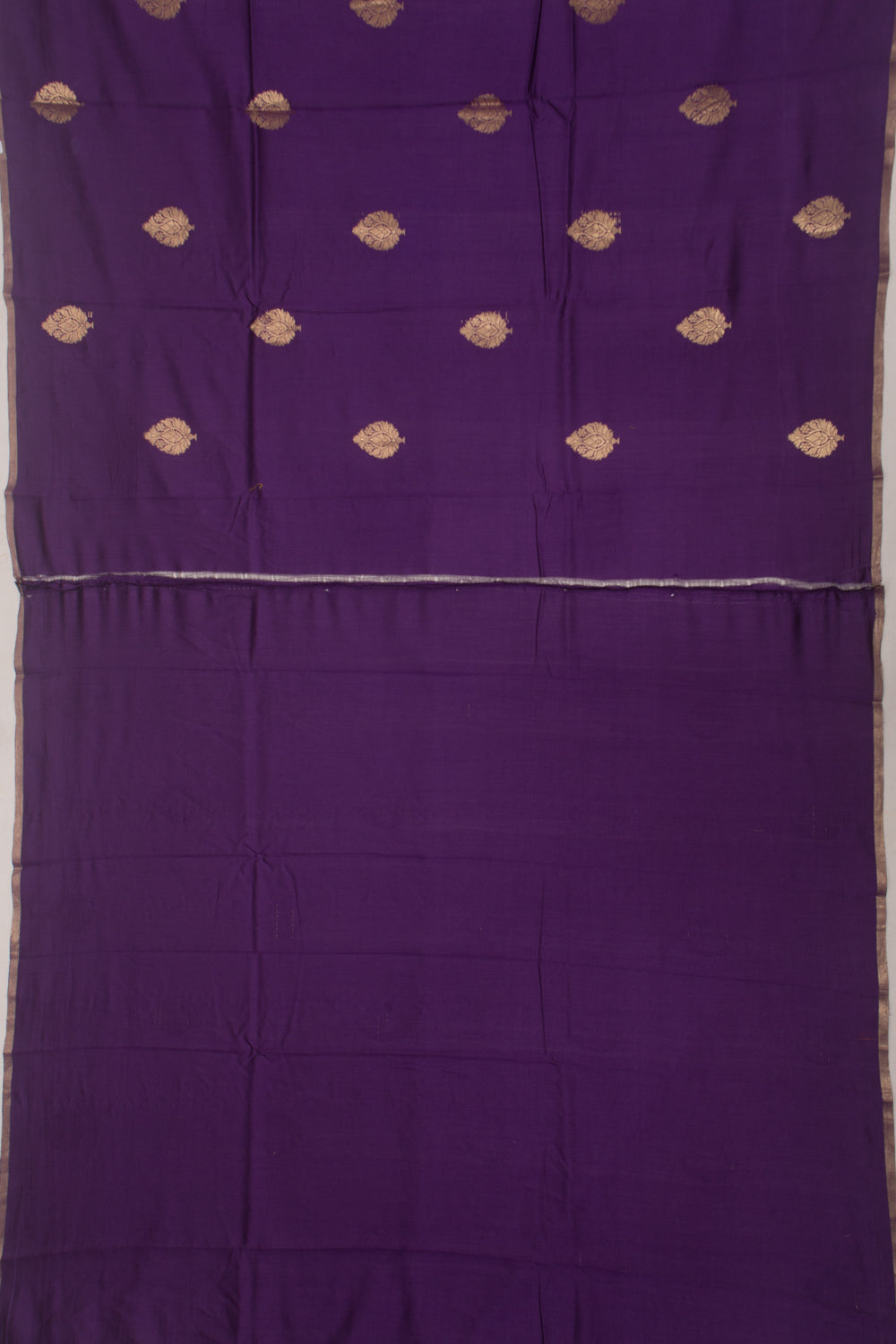 Banarasi Katan Silk Butta purple Saree