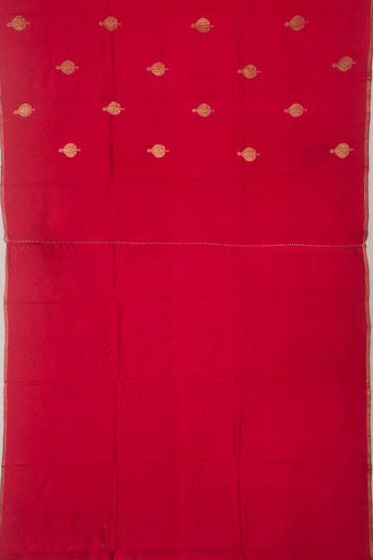 Banarasi Katan Silk Butta Red Saree