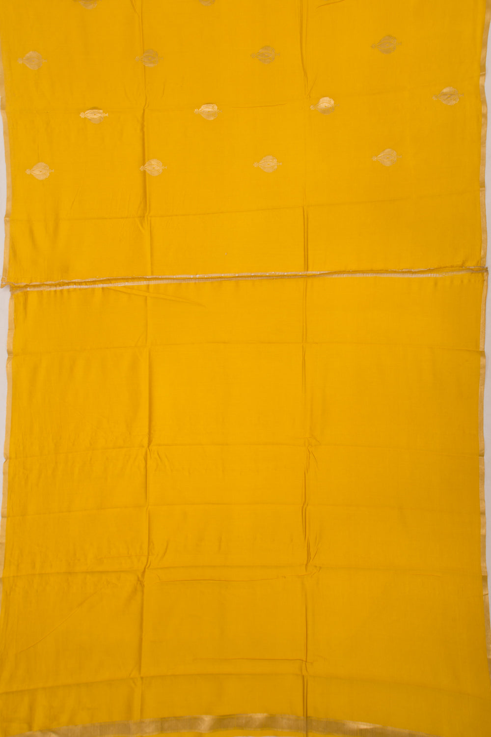 Banarasi Katan Silk Butta Yellow Saree