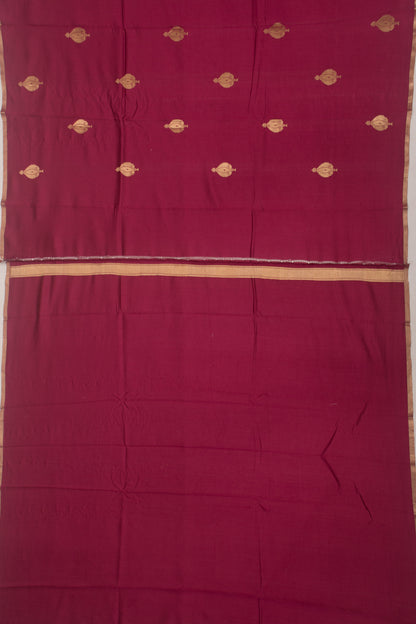Banarasi Katan Silk Butta Maroon Saree