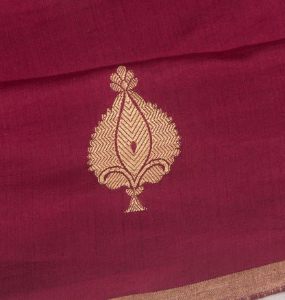 Banarasi Katan Silk Butta Maroon Saree