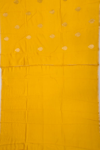Banarasi Katan Silk Butta Yellow Saree