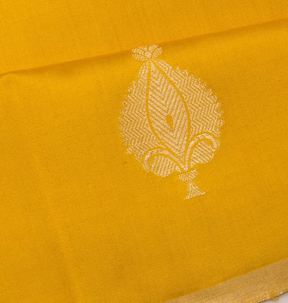 Banarasi Katan Silk Butta Yellow Saree