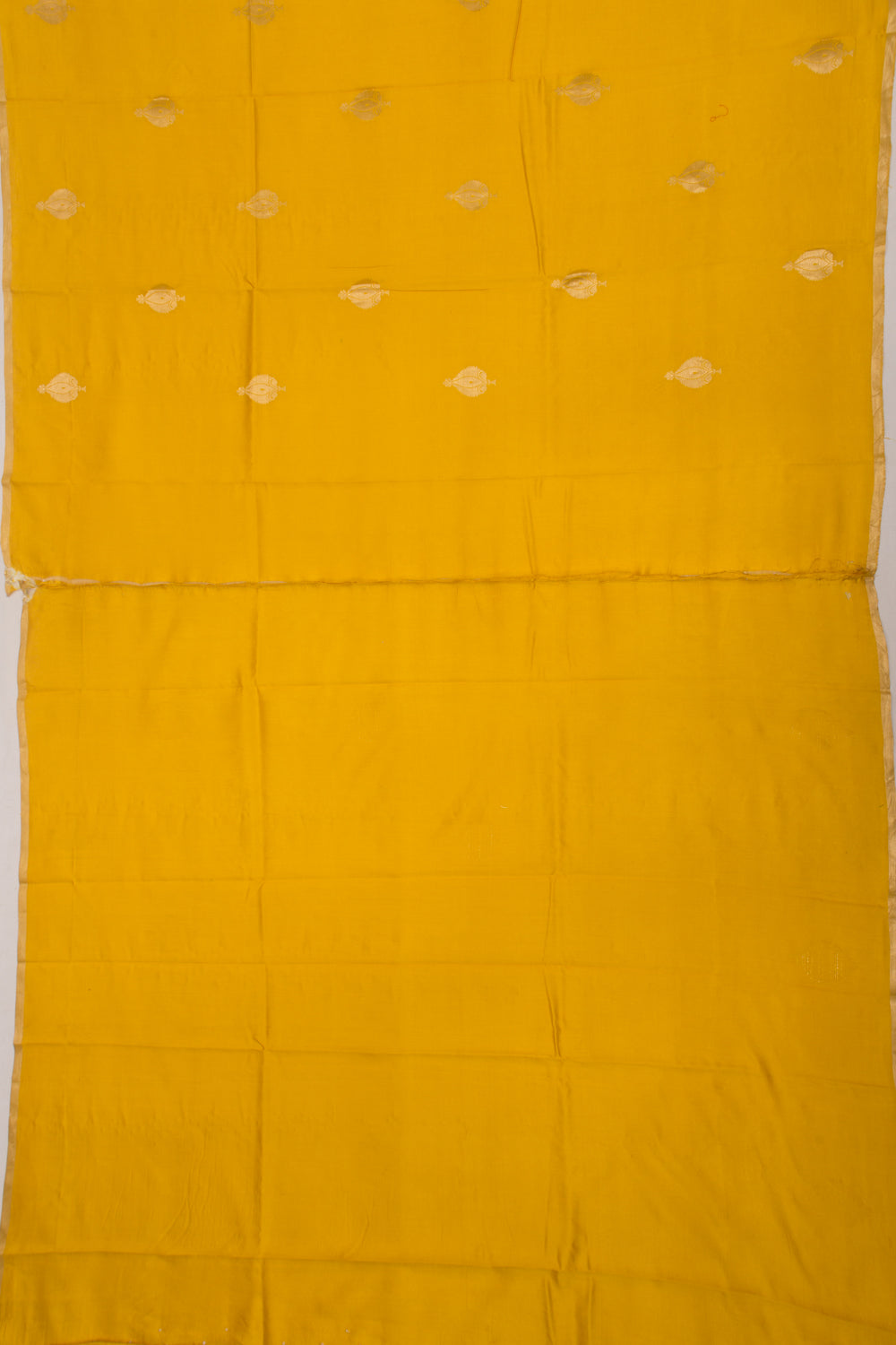 Banarasi Katan Silk Butta Yellow Saree