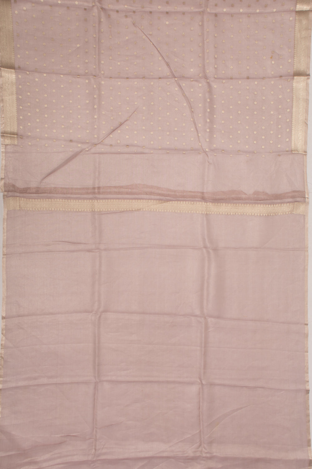 Organza Tissue Butta Lilac Saree