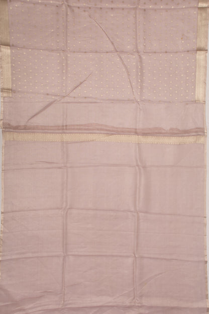 Organza Tissue Butta Lilac Saree