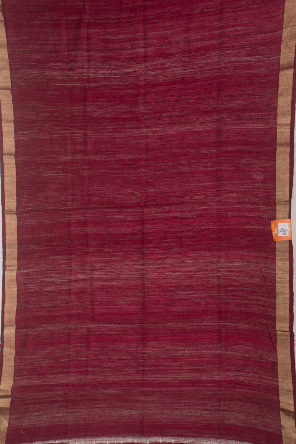 Tussar Plain Purple Saree