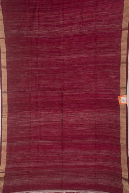 Tussar Plain Purple Saree
