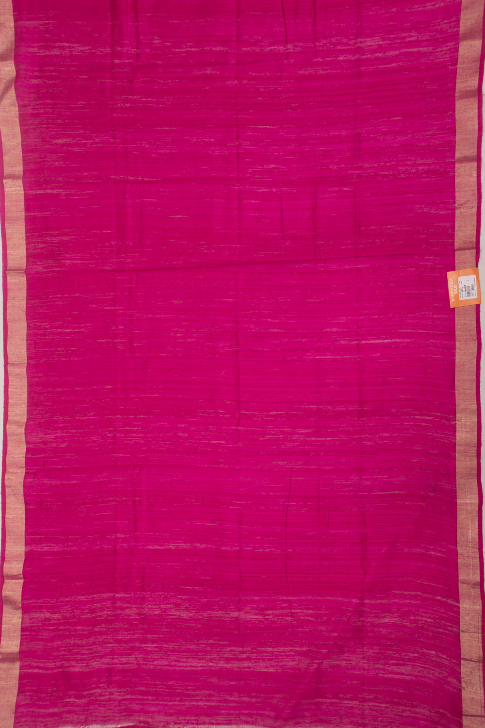 Tussar Plain Pink Saree