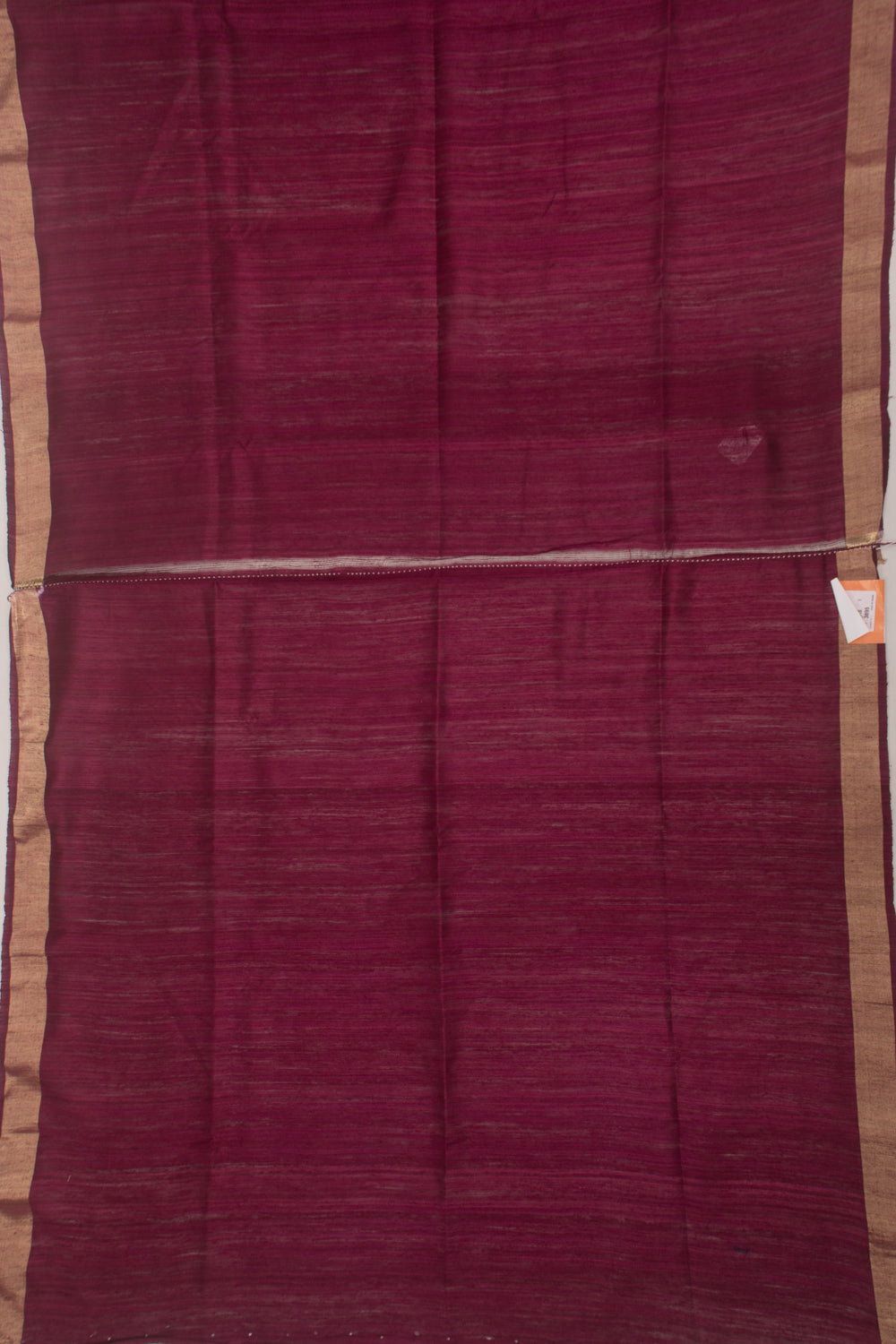 Tussar Plain Maroon Saree