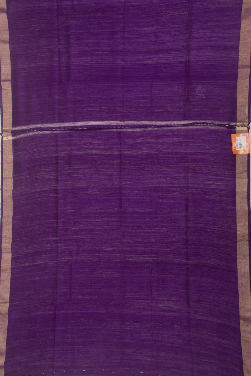 Tussar Plain Dark Purple Saree