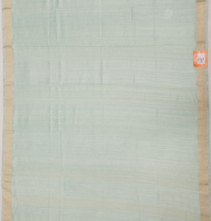 Tussar Plain Sky Blue Saree