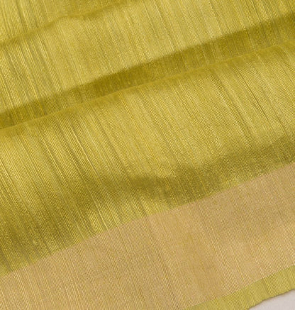 Tussar Plain Pastel Green Saree