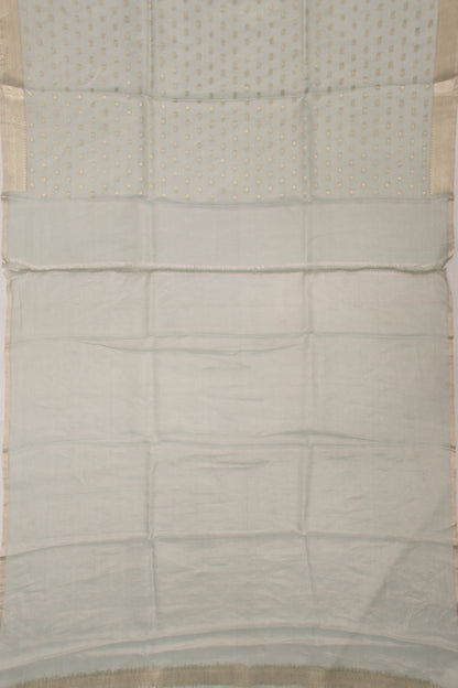 Organza Tissue Butta Pastel Blue Saree