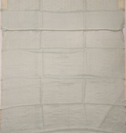 Organza Tissue Butta Pastel Blue Saree