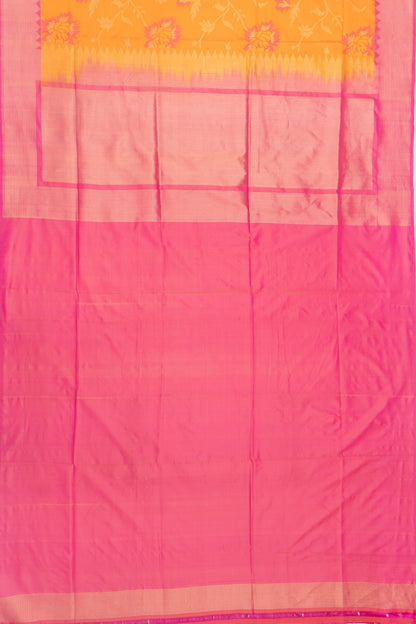 Banarasi Silk Jamdani Jaal Orange Saree