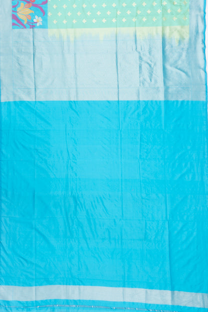Banarasi Silk Butta Blue Saree