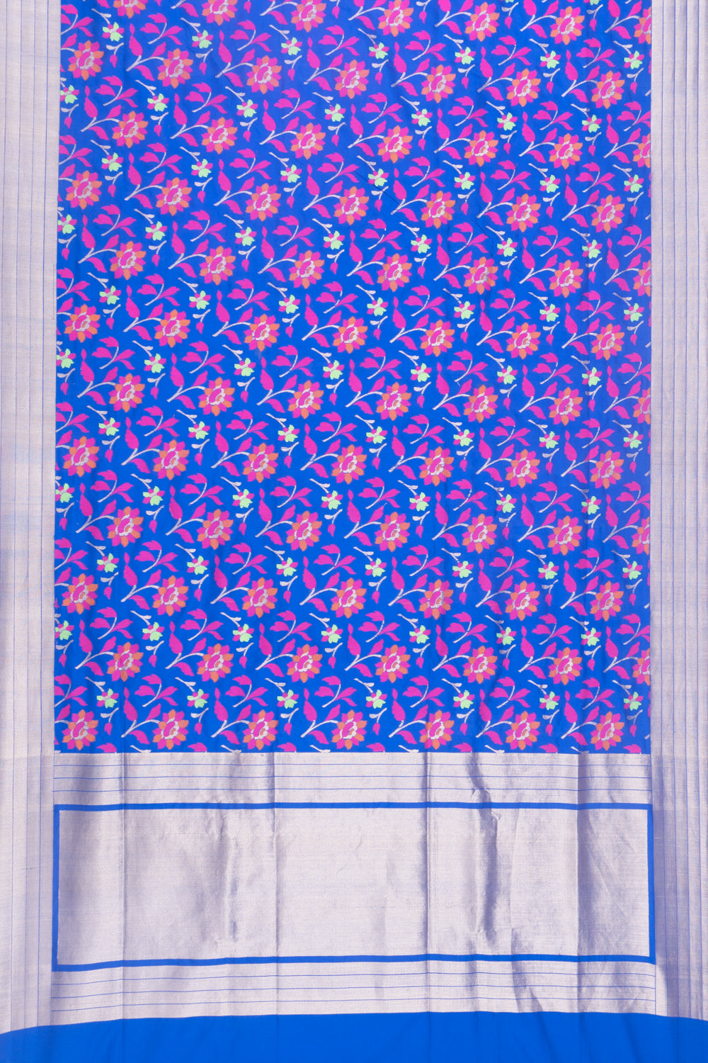 Banarasi Silk Brocade Dark Blue Saree