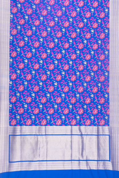 Banarasi Silk Brocade Dark Blue Saree