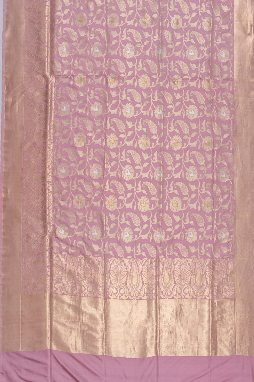 Banarasi Silk Jaal Lavender Saree