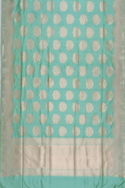 Banarasi Silk Butta Sea Green Saree