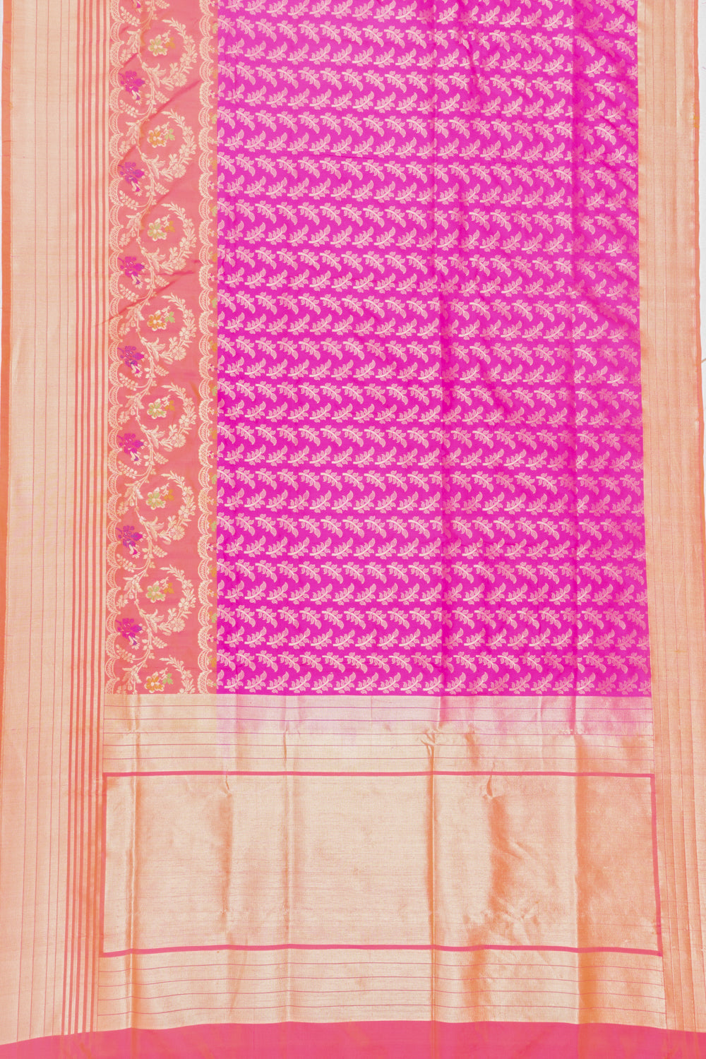 Banarasi Silk Brocade Pink Saree