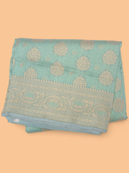 Banarasi Silk Jacquard And Butta Blue Saree