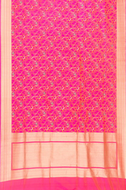 Banarasi Silk Brocade Pink Saree