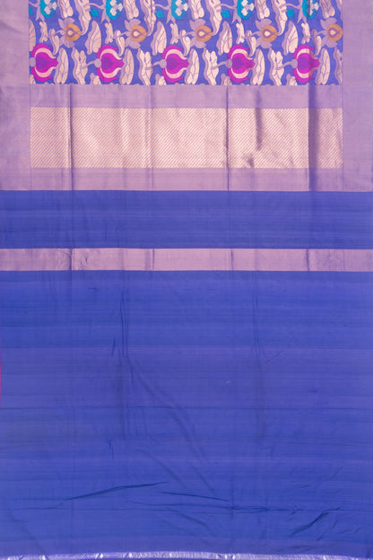 Banarasi Silk Brocade Dark Blue Saree