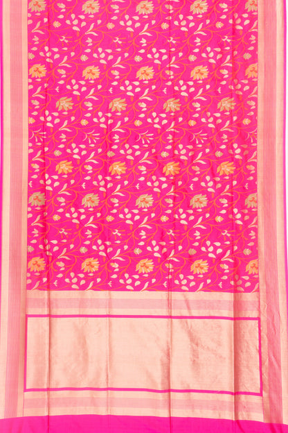 Banarasi Silk Brocade Pink Saree
