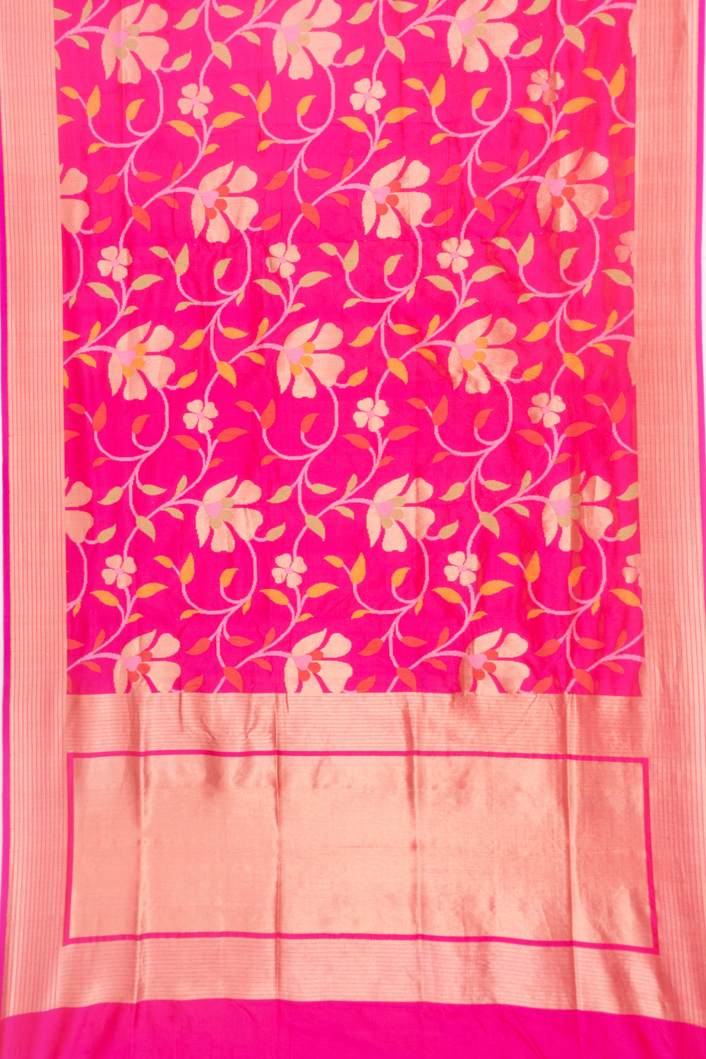 Banarasi Silk Jaal Pink Saree