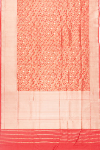 Banarasi Silk Brocade Red Saree