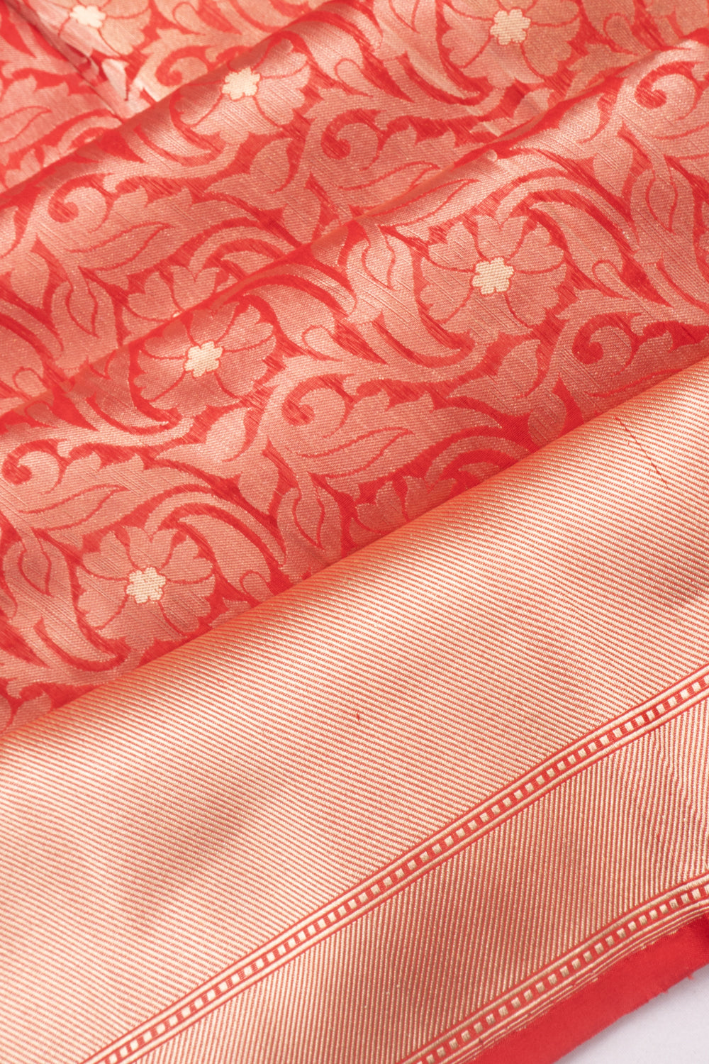 Banarasi Silk Brocade Red Saree