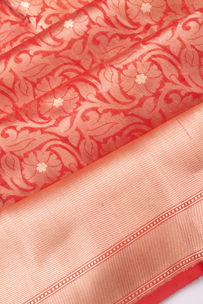 Banarasi Silk Brocade Red Saree