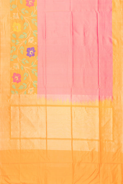 Banarasi Silk Brocade Pink Saree