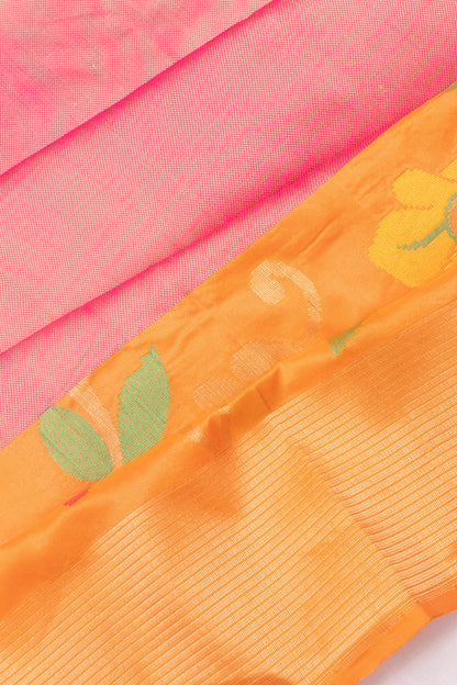 Banarasi Silk Brocade Pink Saree