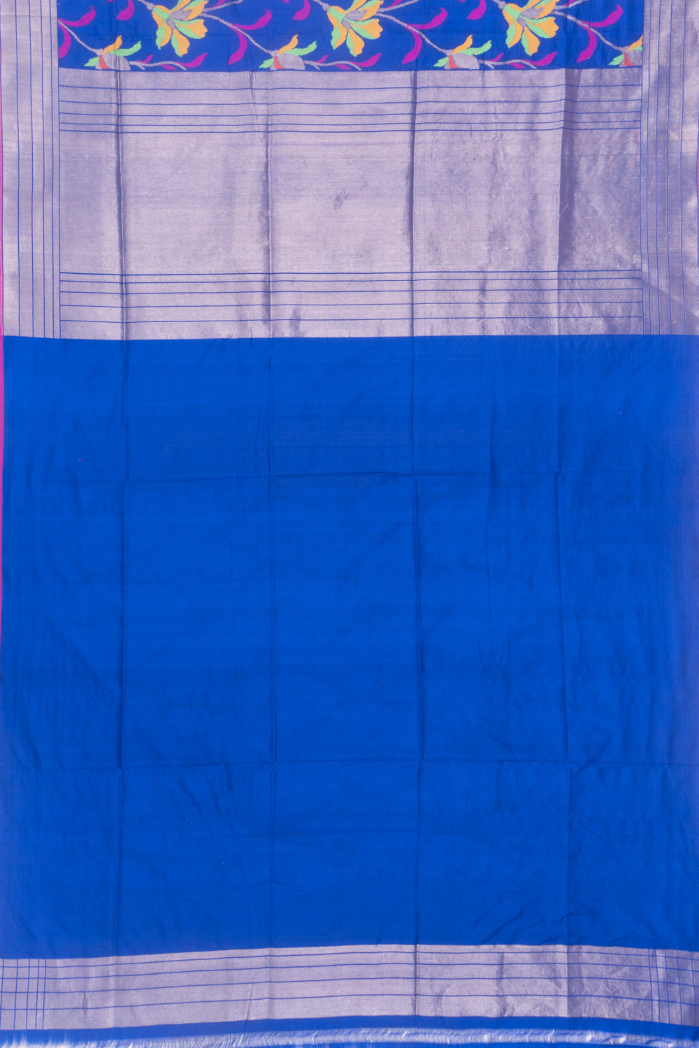 Banarasi SIlk Jaal Royal Blue Saree