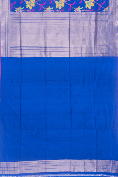 Banarasi SIlk Jaal Royal Blue Saree