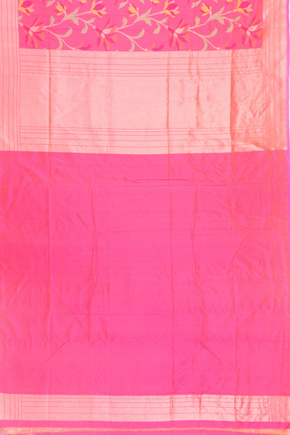 Banarasi Silk Jaal Pink Saree