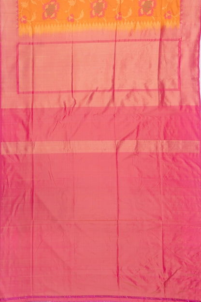 Banarasi Silk Jaal Orange Saree