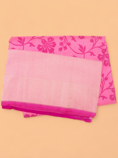 Banarasi Silk Jaal Baby Pink Saree