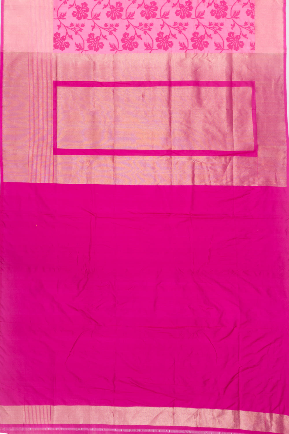 Banarasi Silk Jaal Baby Pink Saree